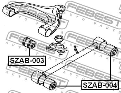 FEBEST 1989-1998 Suzuki Sidekick Rear Upper Control Arm Bushing SZAB-003