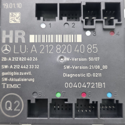 2008-2011 Mercedes C-Class Rear Right Door Control Module A2128204085