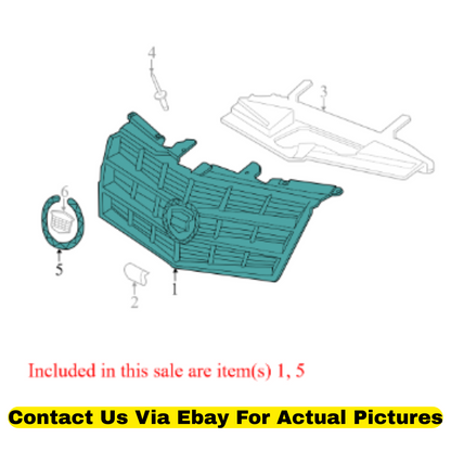 2011 Cadillac CTS Grille & Grille Emblem Used OEM 20995556