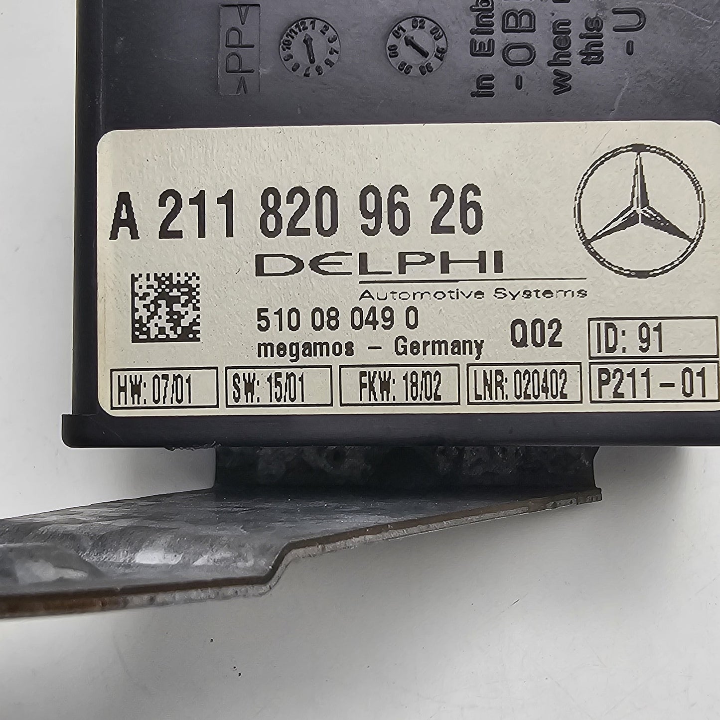 2003-2006 Mercedes-Benz CLS Alarm Anti Theft Control Module A2118209626