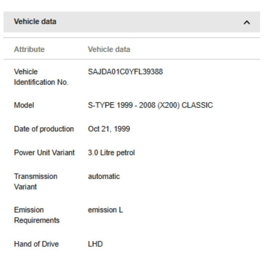 2000 Jaguar S-Type Fuel Rail XR815338