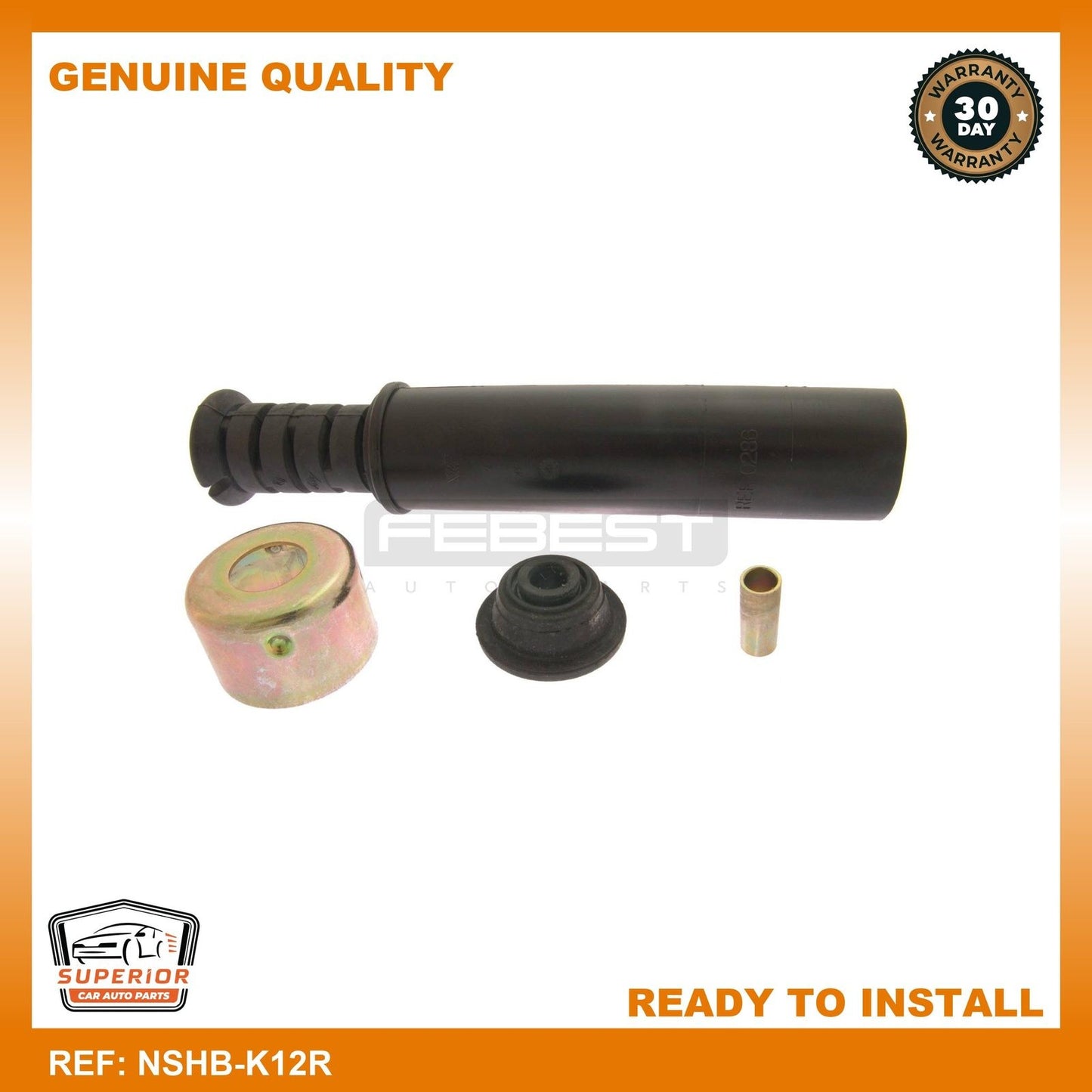 Febest 2005-2007 Nissan Micra Rear Shock Absorber Boot NSHB-K12R