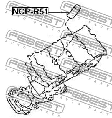 FEBEST 2003-2020 INFINITI G35 Seal Ring Spark Plug Tube NCP-R51