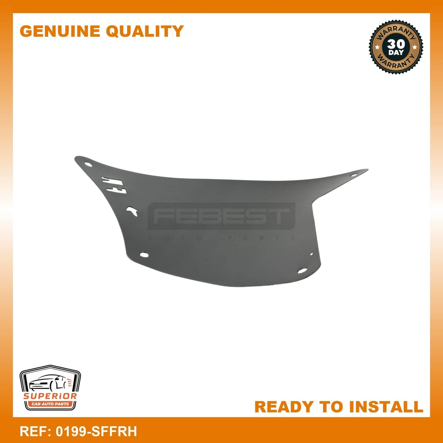 FEBEST 02-09 Toyota 4Runner Shield Seal Fender Apron Right 0199-SFFRH