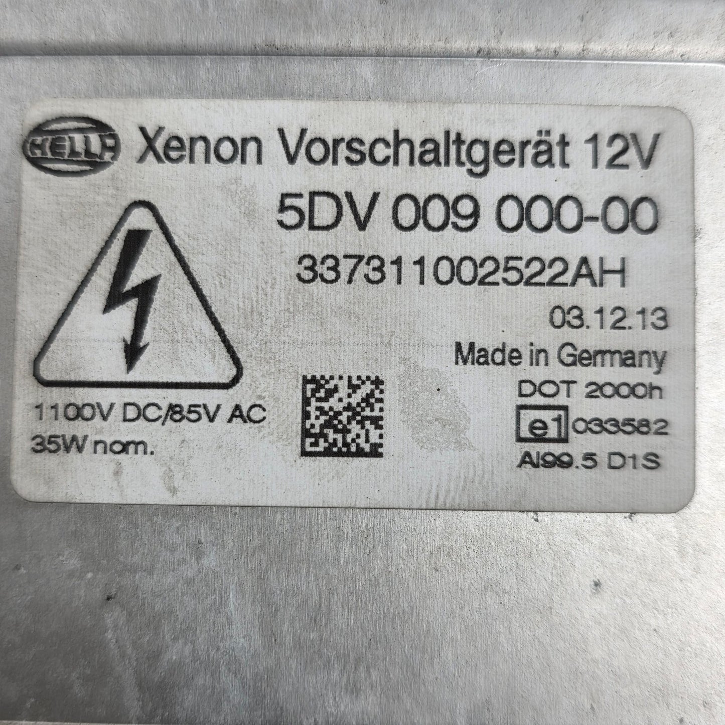 2006-2014 BMW 7 Series Xenon HID Headlight Ballast Control Module 5DV009000