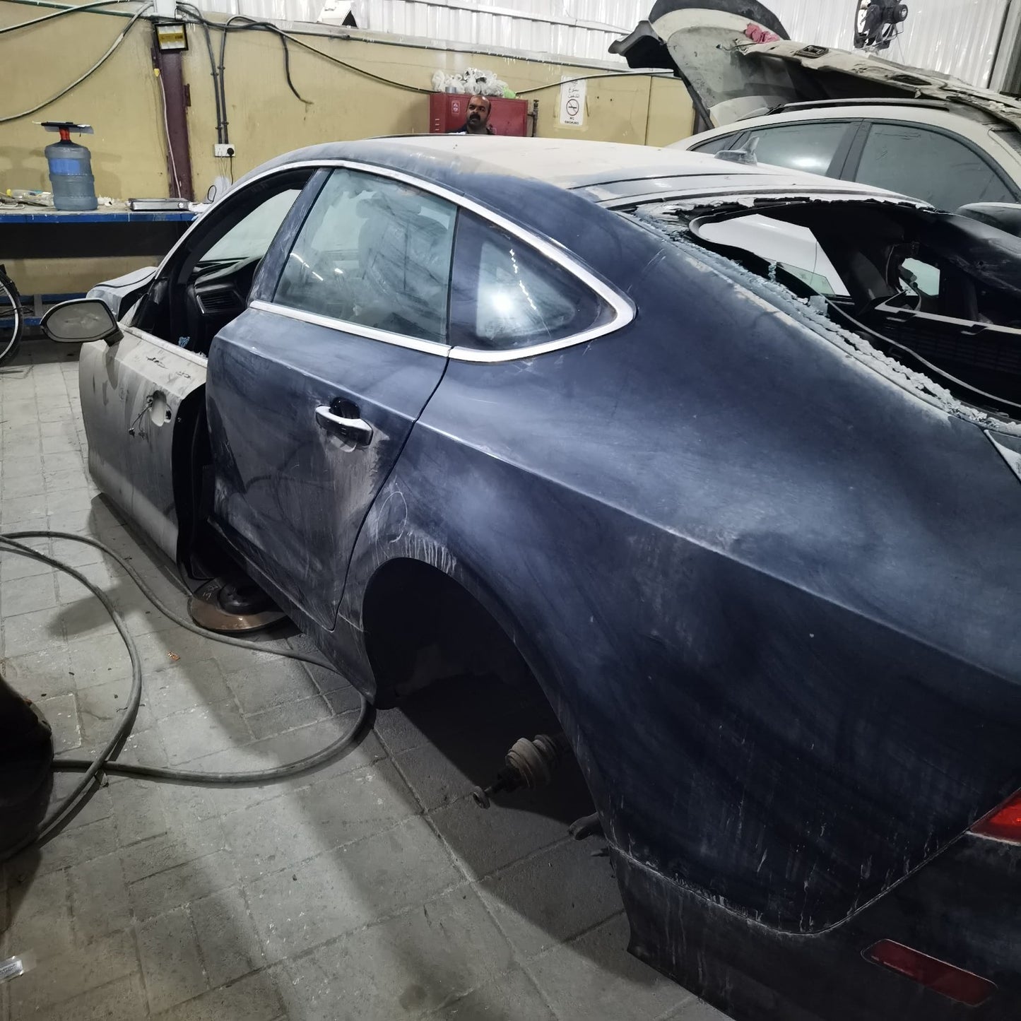 2012 Audi A7 Quattro Rear Left Door Shell used OEM 4G8833051A