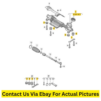 2017 Volkswagen Tiguan Steering Gear Assembly Used OEM 5N1423058F