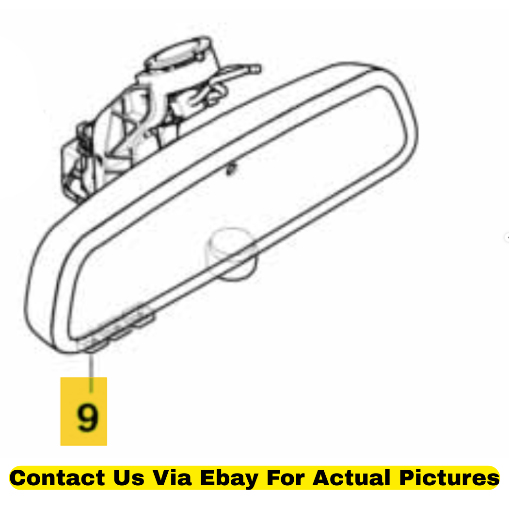 2012 BMW X6 Rearview Mirror EC LED FLA Used OEM 51169225977