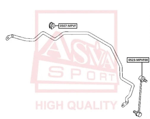 FEBEST 2000-2006 Mazda MPV Stabilizer Bar Link 0523-MPVF00