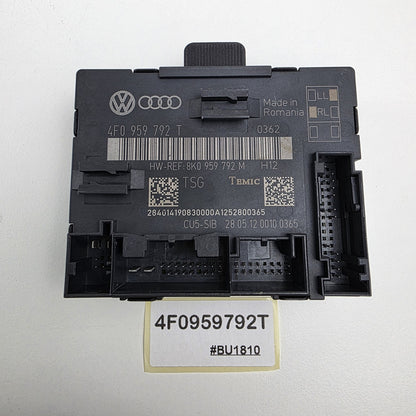 2004-2017 Audi A6 Power Window Control Module Front Right Door 4F0959792T