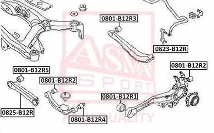Febest 1997-2009 Subaru Legacy Rear Transverse Link 0825-B12R