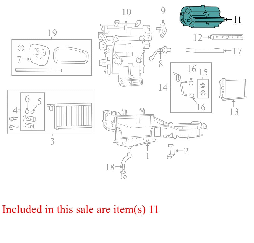 2015 Jeep Grand Cherokee HVAC Air Inlet Housing Used OEM 68224184AA