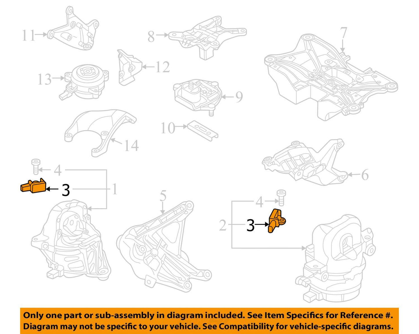 2019-2025 Audi S8 Acceleration Speed Sensor 4M0907508