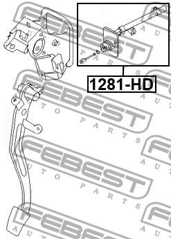 FEBEST 2006 Hyundai Elantra Clutch Master Cylinder 1281-HD