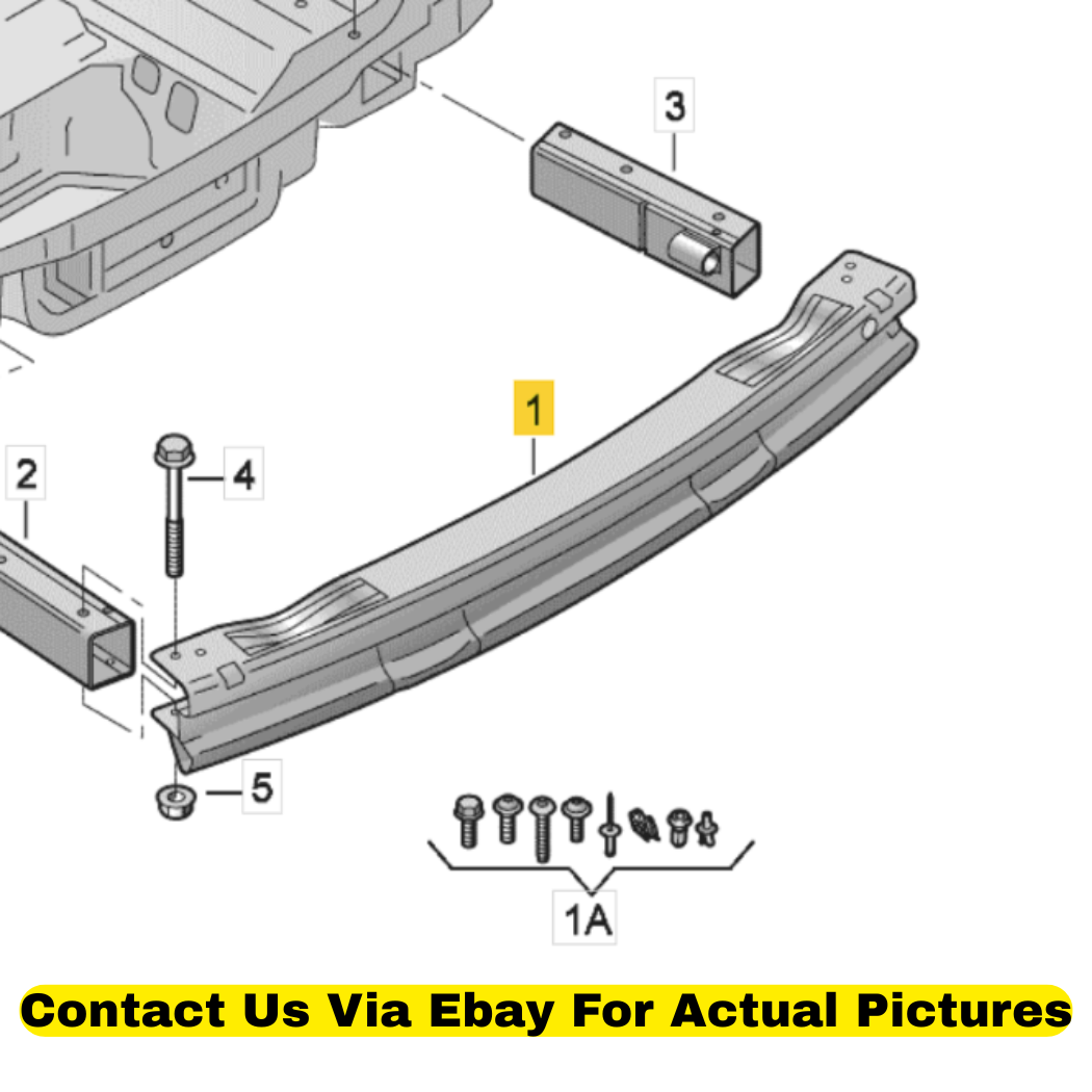 2012 Audi Q5 Rear Bumper Impact Bar Used OEM 8R0807313B
