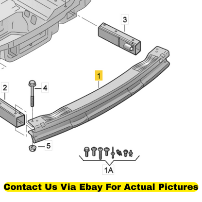 2012 Audi Q5 Rear Bumper Impact Bar Used OEM 8R0807313B