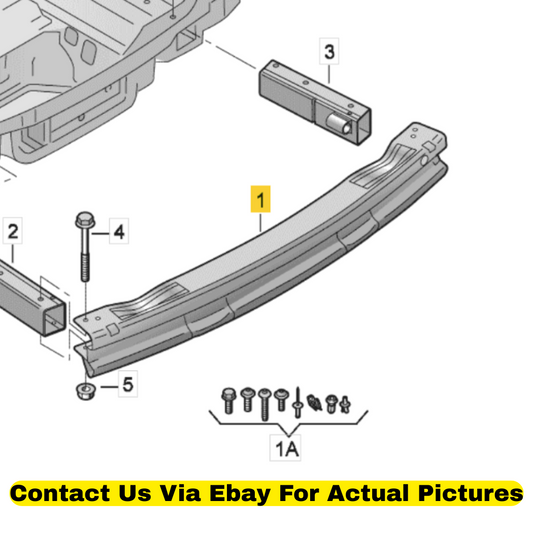 2012 Audi Q5 Rear Bumper Impact Bar Used OEM 8R0807313B