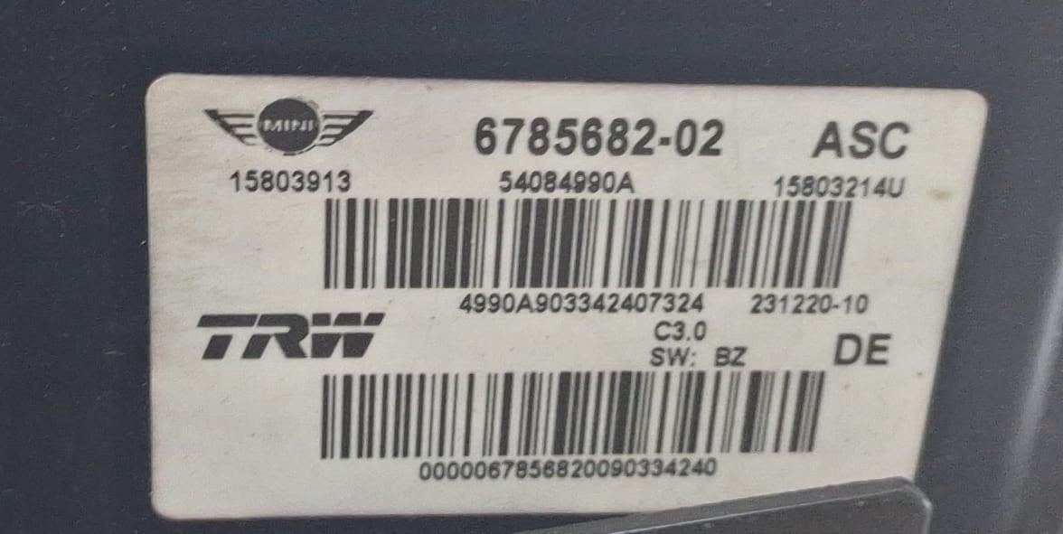 2008 Mini Cooper ABS Anti Lock Brake Pump w/ Module Unit 6785682-02