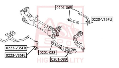 FEBEST 2003-2008 Nissan 350Z Stabilizer Link 0223-V35FL