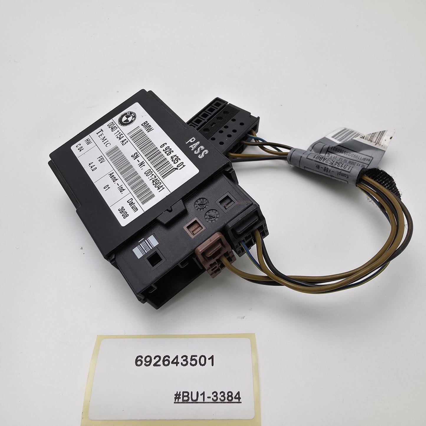 2007-2012 BMW X5 Seat Control Module 692643501