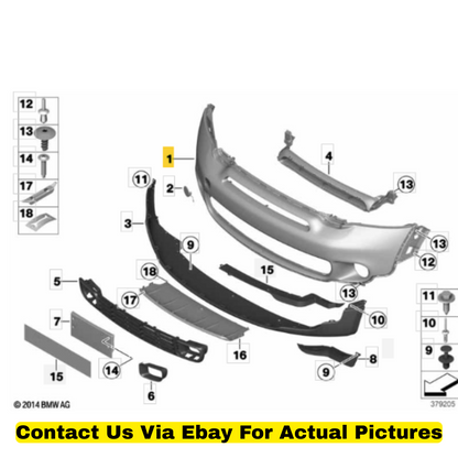 2012 Mini Cooper Countryman Front Bumper Panel (Primed) Used OEM 51119806064