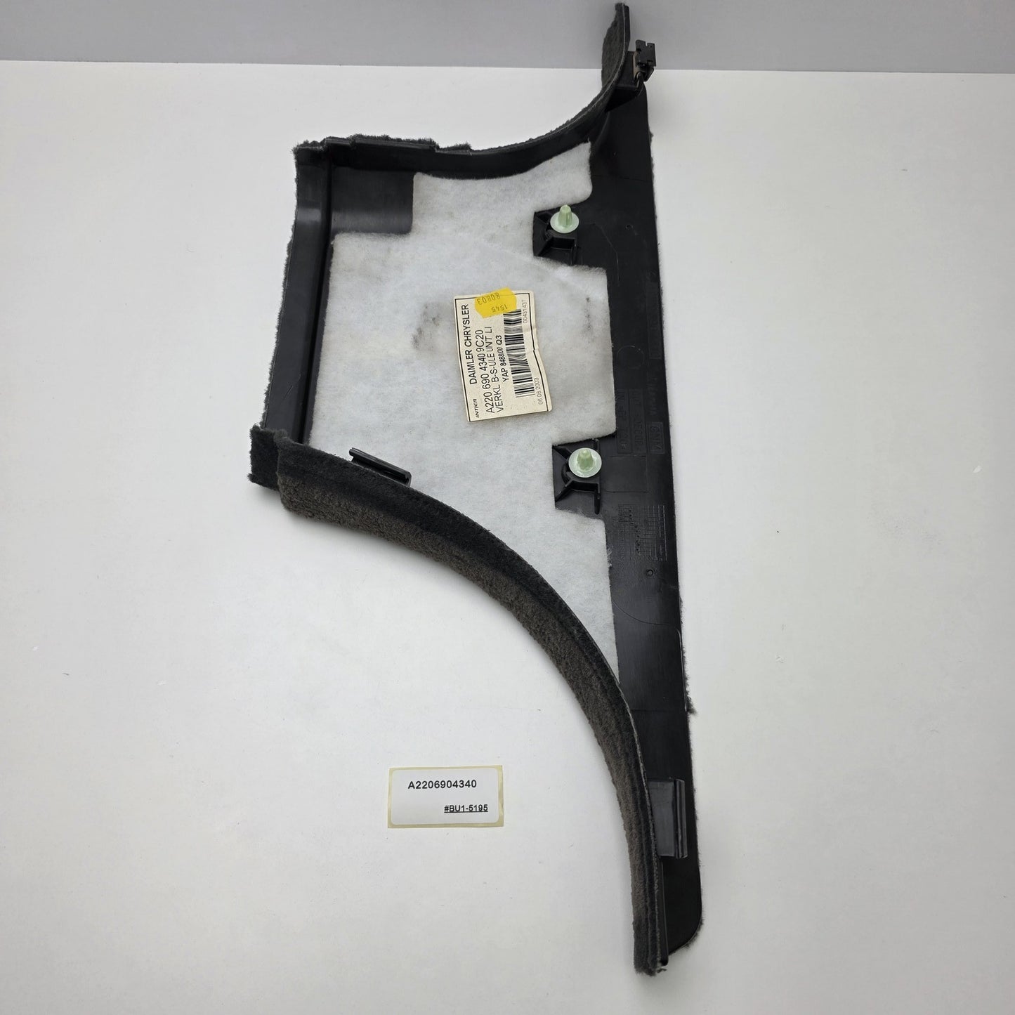 1998-2005 Mercedes-Benz S-Class Column B-Pillar Trim Panel Left A2206904340