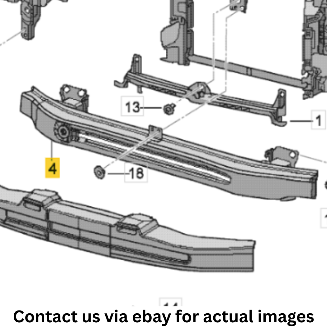 2013 Volkswagen Jetta Side Bumper Reinforcement Used OEM 5C6807109B