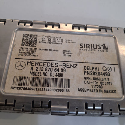 2012 Mercedes CLS63 Satellite Radio Module Sirius A2128706489