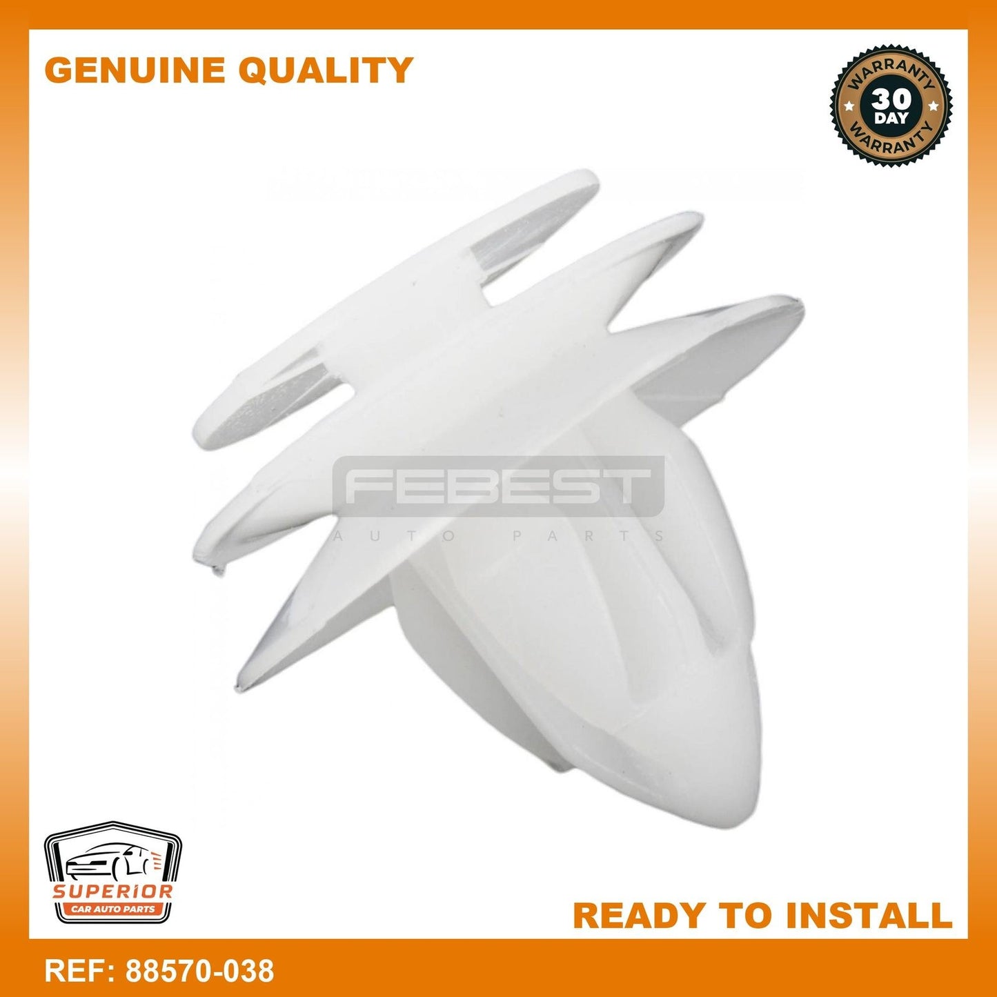 FEBEST 2004-2009 Mazda 3 Retainer Clip 88570-038