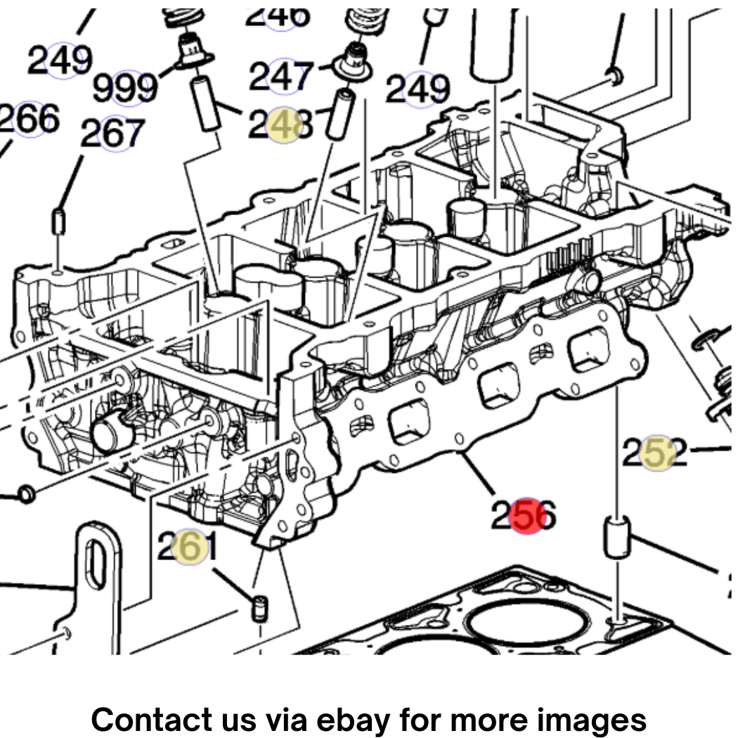 2018 Cadillac CTS Engine Cylinder Head Used OEM 12686739