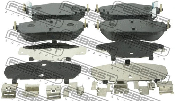 FEBEST 2012-2018 Toyota Corolla Disc Brake Pad Set 0101-NDE180F