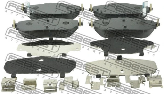 FEBEST 2012-2018 Toyota Corolla Disc Brake Pad Set 0101-NDE180F