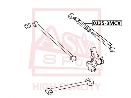 FEBEST 1995-2000 Toyota Avalon Rear Track Control Rod 0125-3MCX