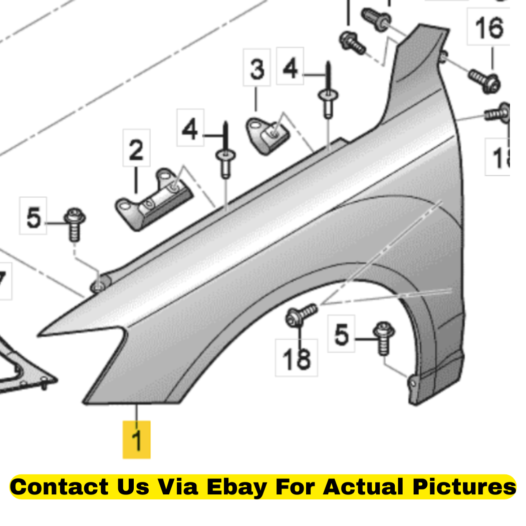 2013 Audi Q5 Front Left Fender Used OEM 8R0821105
