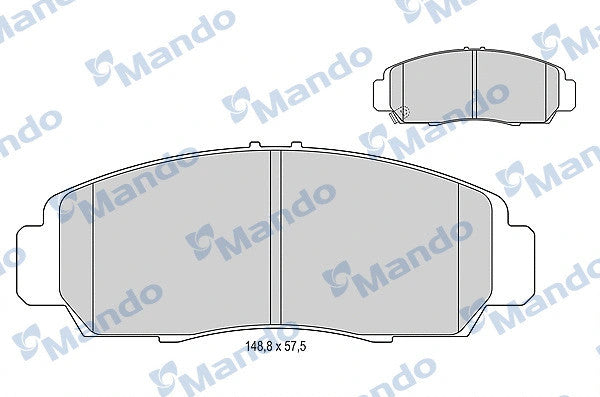 MANDO 2005 Honda Civic Disc Brake Pad Set MBF015003