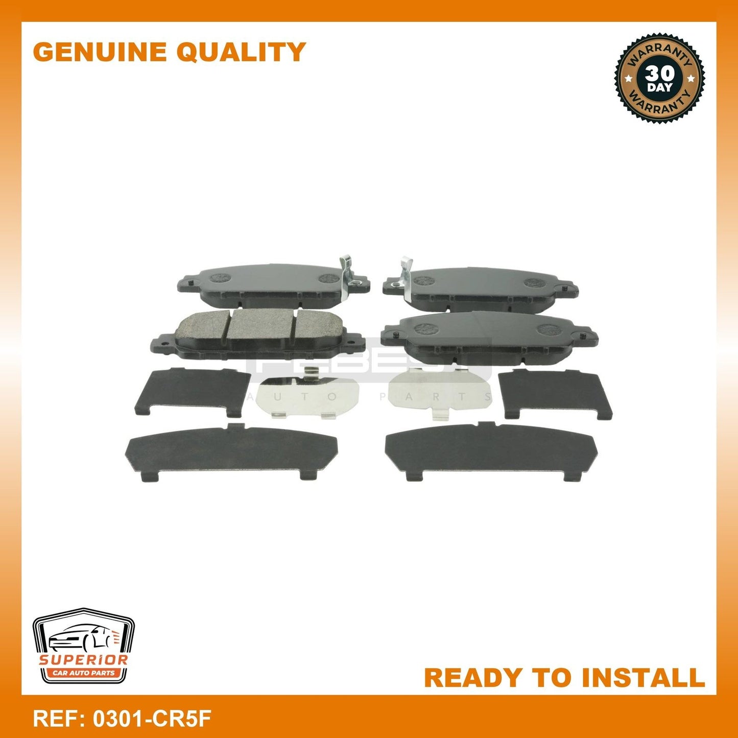 FEBEST 2016-2018 Honda HR-V Pad Kit Disc Brake Front 0301-CR5F