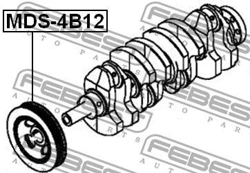 FEBEST 2007-2017 Mitsubishi ASX Belt Pulley Crankshaft MDS-4B12