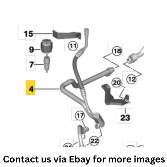 2012 Mini Cooper Countryman A/C Suction Line Used OEM 64539808215