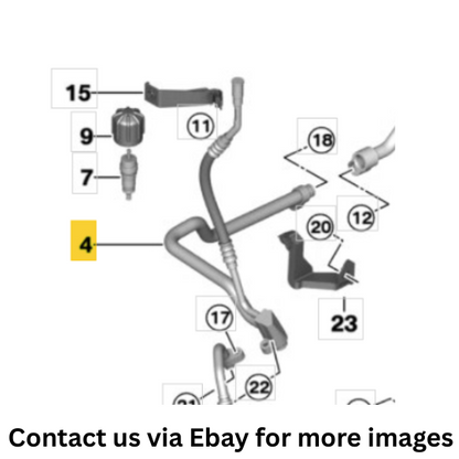 2012 Mini Cooper Countryman A/C Suction Line Used OEM 64539808215