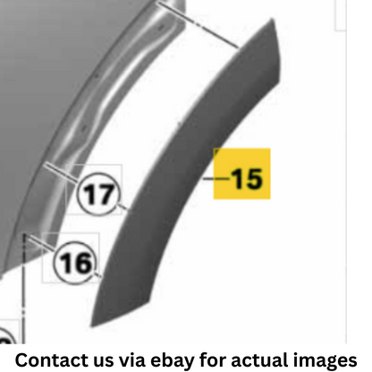 2012 Mini Cooper Countryman Rear Right Wheel Arch Covers Used OEM