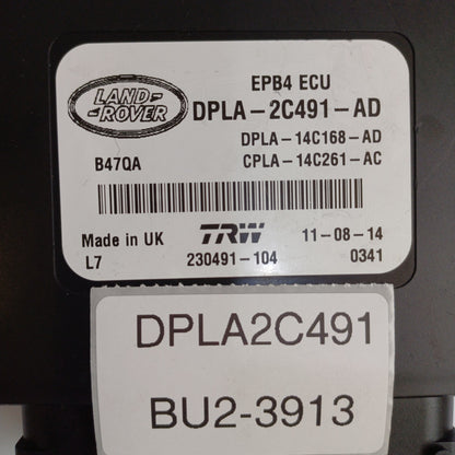 2014-2017 Land Rover Range Rover L405 PARKING BRAKE MODULE DPLA2C491