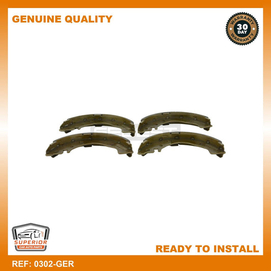 FEBEST 2009-2020 Honda Fit Shoe Kit, Rear Brake 0302-GER