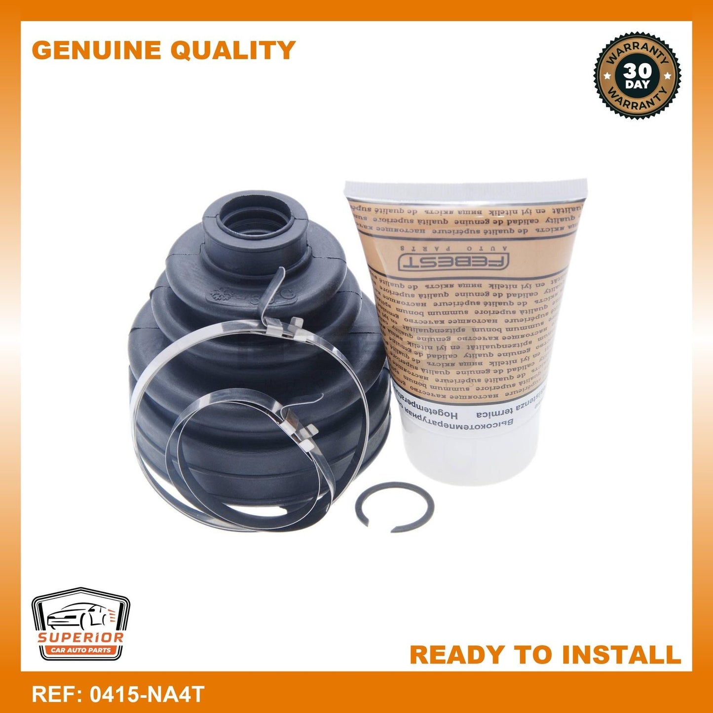 Febest 2004-2011 Mazda 3 Boot Inner Cv Joint Kit 0415-NA4T