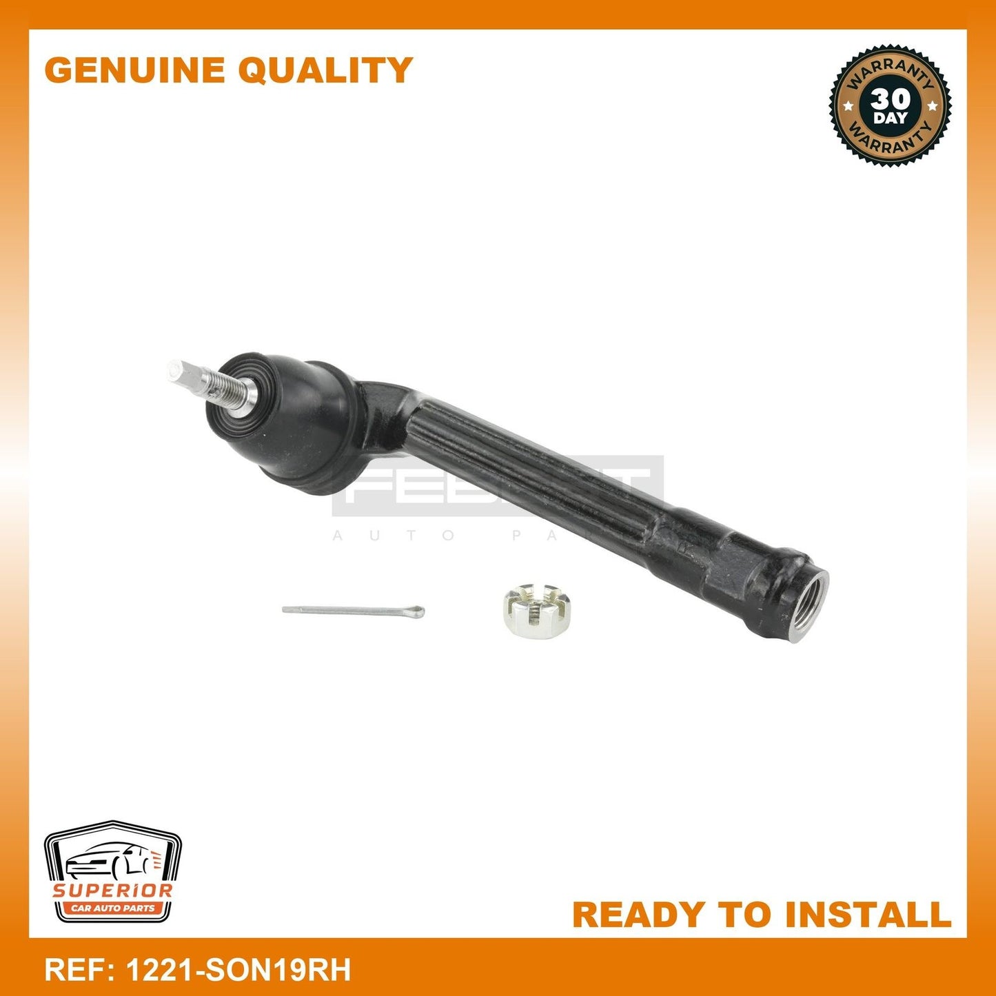 FEBEST 2019-2021 Hyundai Sonata Steering Tie Rod End Right 1221-SON19RH