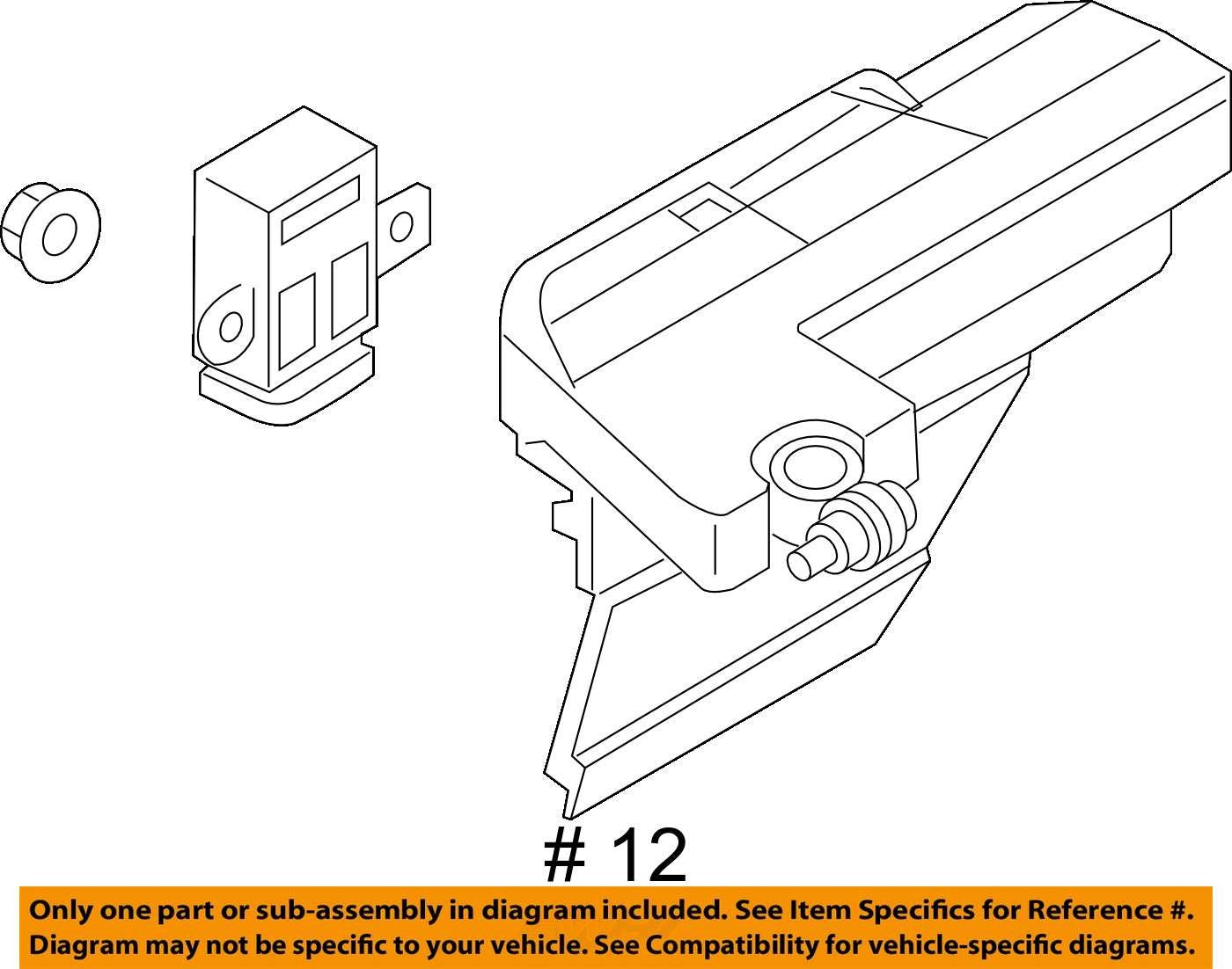 2019 Audi e-tron Battery Cover Current Sensor FUSE UNIT 4K0915459