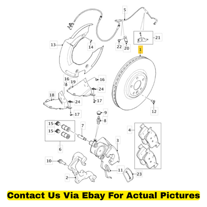 2018 Jaguar F‑Pace Brake Disc Kit Used OEM T4A2342