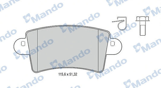 MANDO Disc Brake Pad Set MBF015027