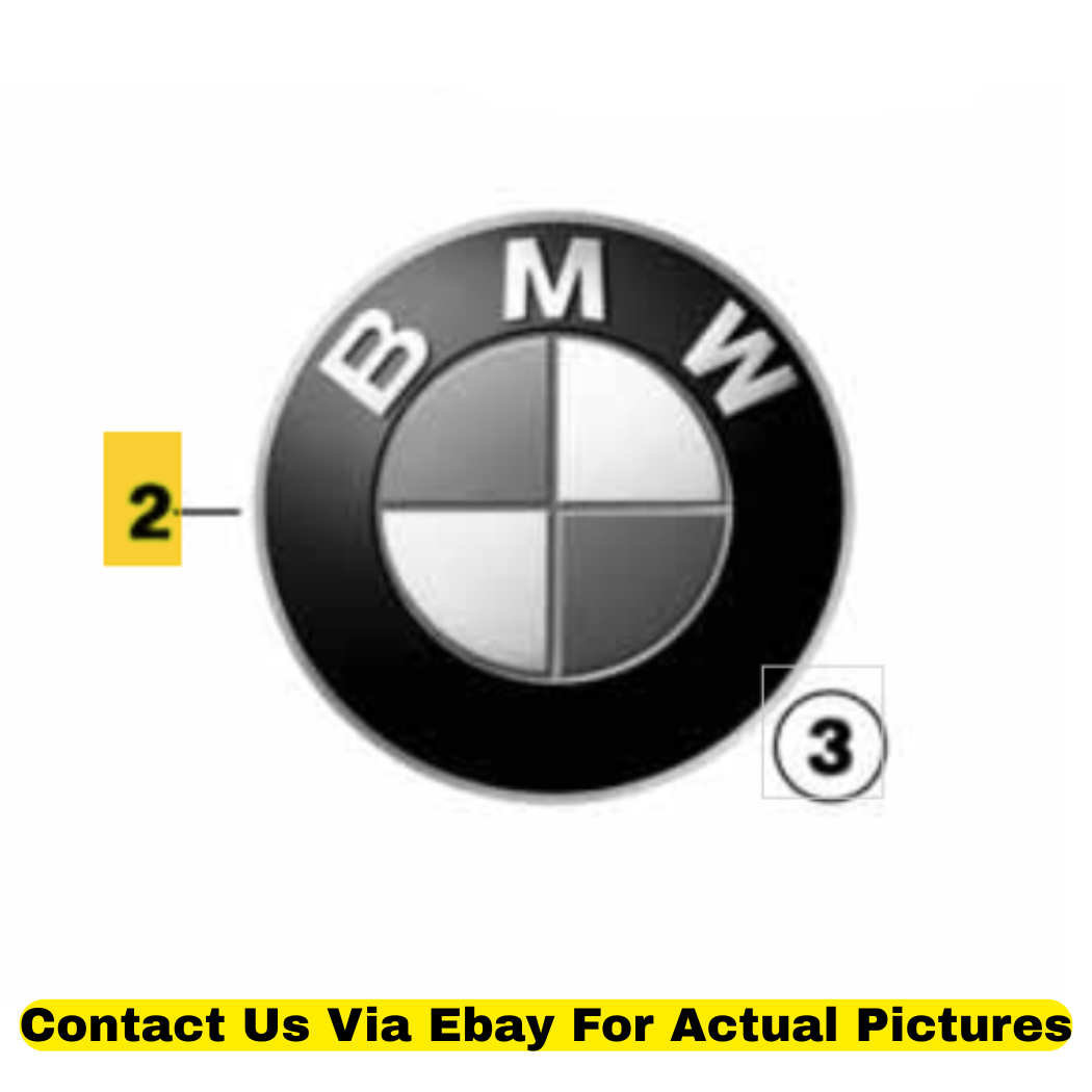 2012 BMW X6 Front & Rear Emblem Badge Set Used OEM 51148132375