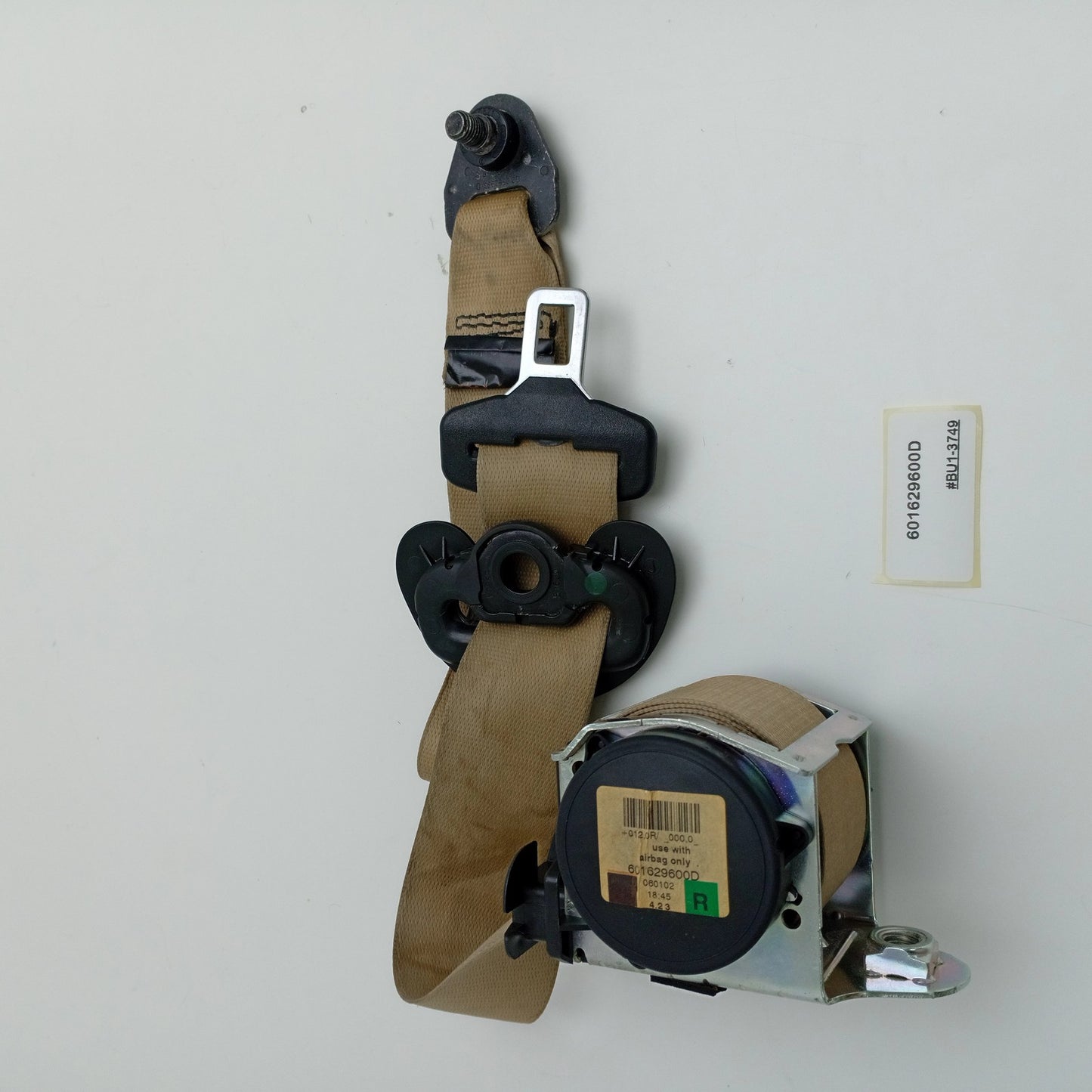 2003-2010 BMW E61 Front Right Seat Belt 601629600D