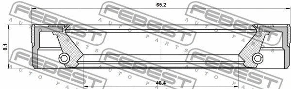 FEBEST VAG Shaft Seal Manual Transmission Main Shaft 95LEY-50650808C